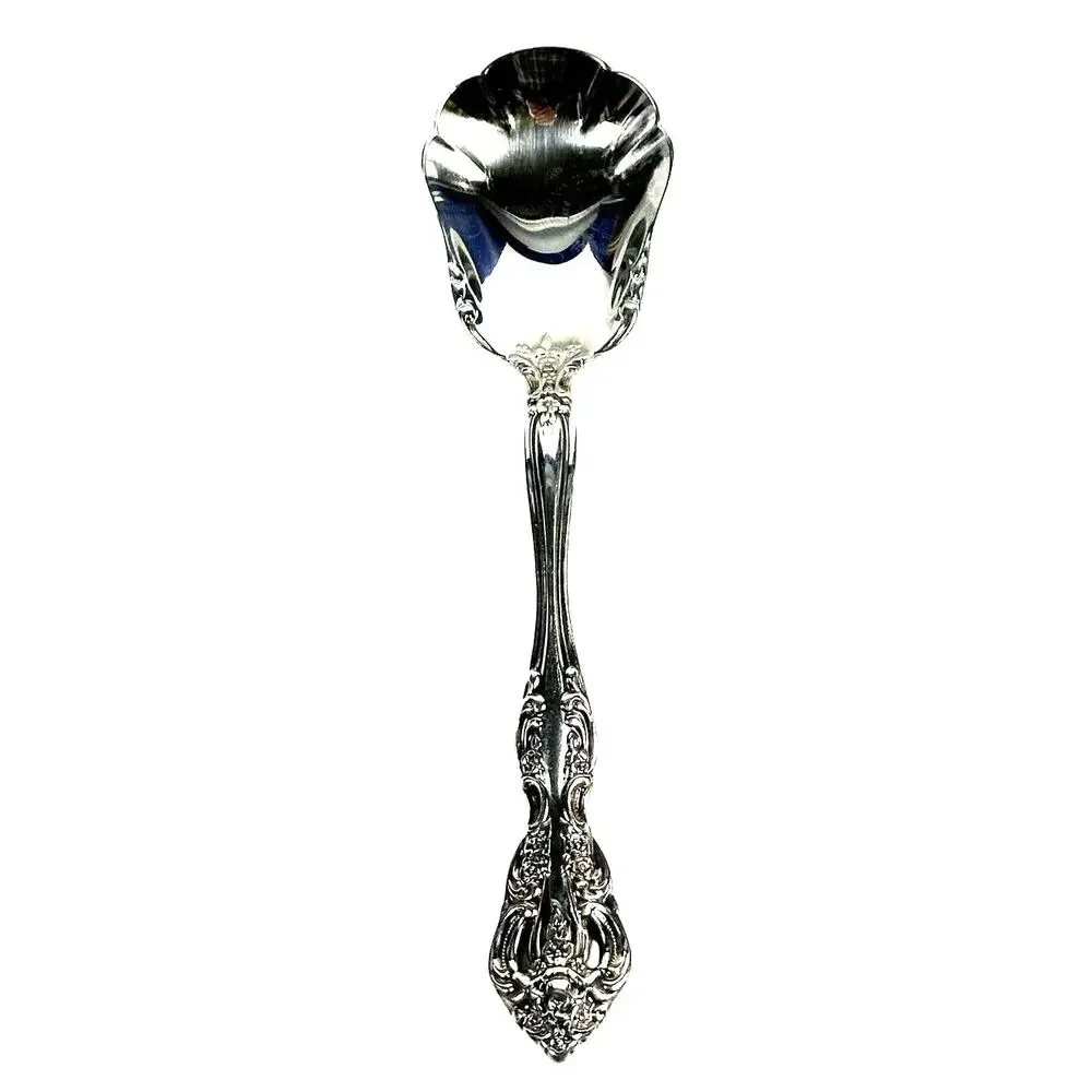 Oneida Michelangelo Cube Stainless Sugar Spoon-Excellent!